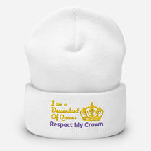 Load image into Gallery viewer, Queen Cuffed Beanie
