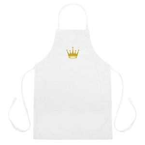 Crown Embroidered Apron