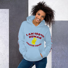 Load image into Gallery viewer, 100% Human Unisex Hoodie - Shannon Alicia LLC
