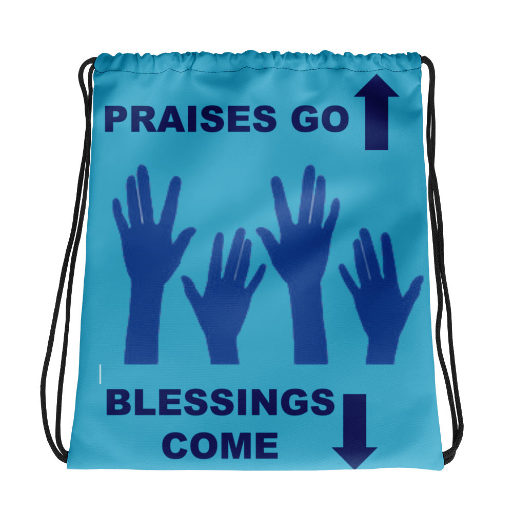 Praises Up Drawstring bag