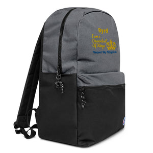 King Embroidered Champion Backpack