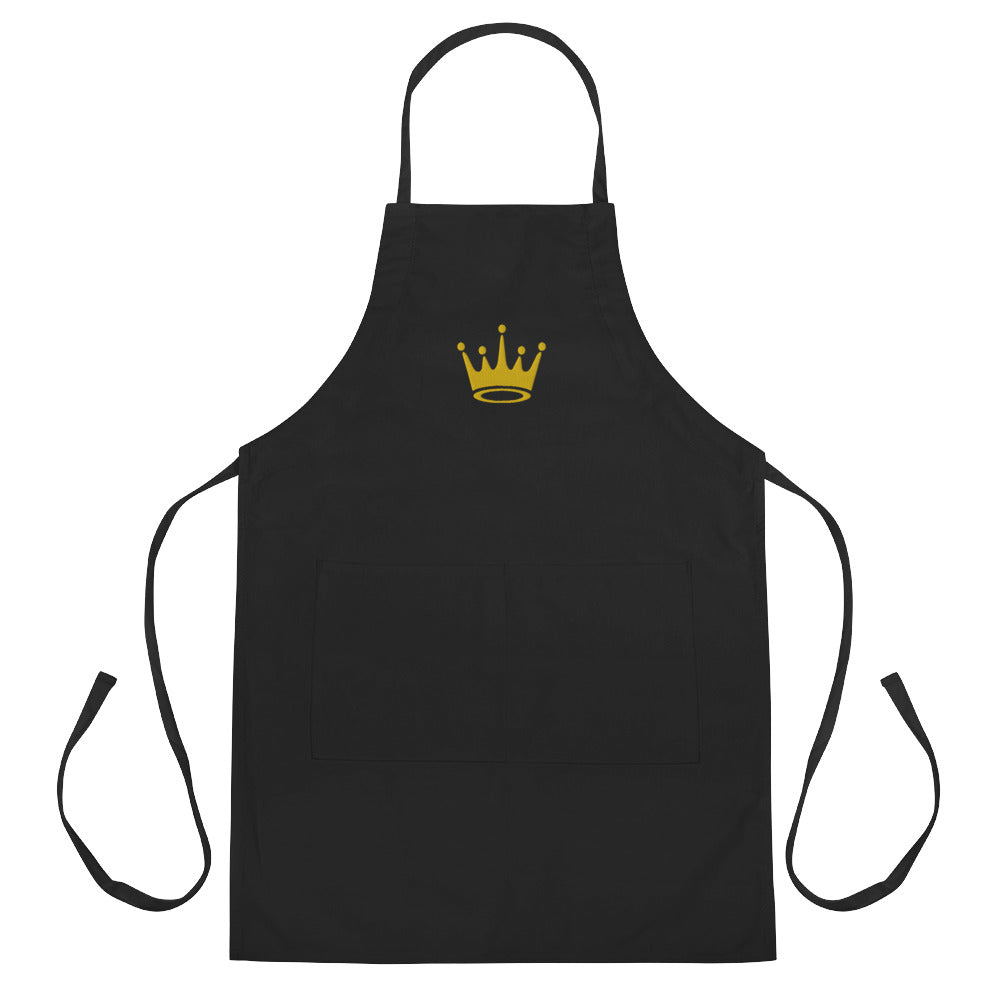 Crown Embroidered Apron
