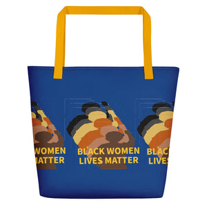 Stand Up-Black Women Lives Matter Beach Bag