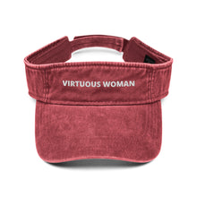 Load image into Gallery viewer, Virtuous Woman Denim visor
