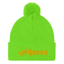 Load image into Gallery viewer, Queen Pom-Pom Beanie
