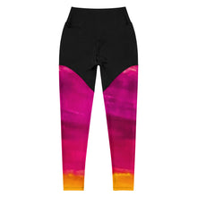 Load image into Gallery viewer, Burst of Pink Sports Leggings
