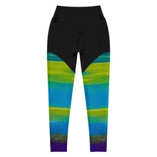 Load image into Gallery viewer, Blue Wave 2 Sports Leggings
