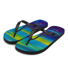 Load image into Gallery viewer, Blue Wave Flip-Flops
