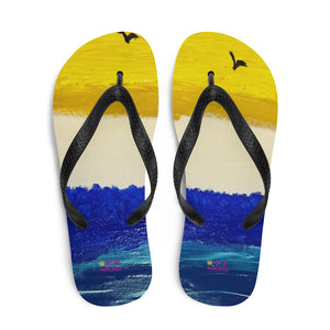 Art Beach Flip-Flops